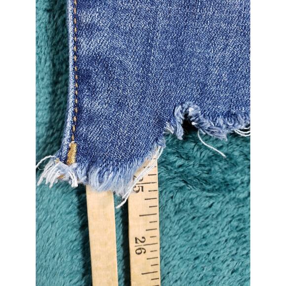 American Eagle Jeans Size 24 Womens Blue Stretch Denim High Rise Jegging Crop - Picture 9 of 14